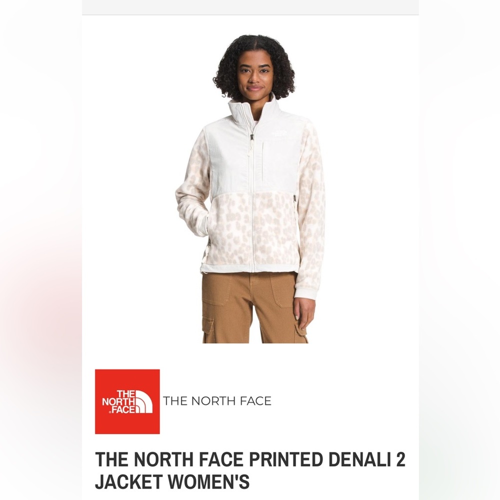 The North Face Women's White and Tan Snow Jacket